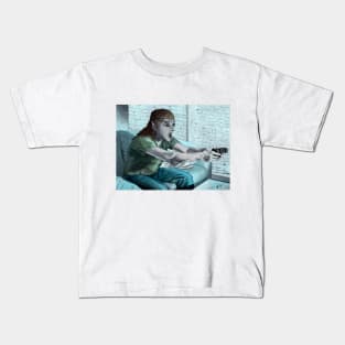 Elf Video Game Player Kids T-Shirt